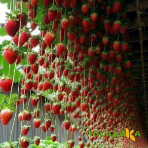 Клубника ампельная Анастасия купить по цене от 370р. в интернет-магазине «Посадика» с доставкой почтой в в Новосокольникие и по всей России – [изображение №1].